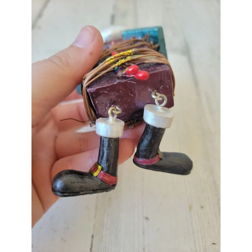 Rustic Santa Claus birdhouse ornament‎ Xmas